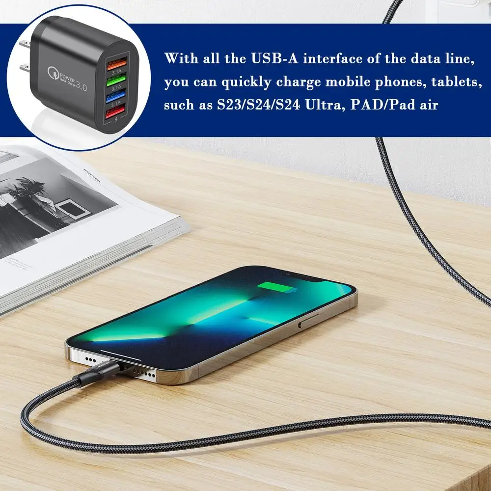 EU US Plug 3A USB Charger Multi Port 4 USB Quick Charger Portable Wall Mobile Charger Fast Charger Phone Charger Adapter