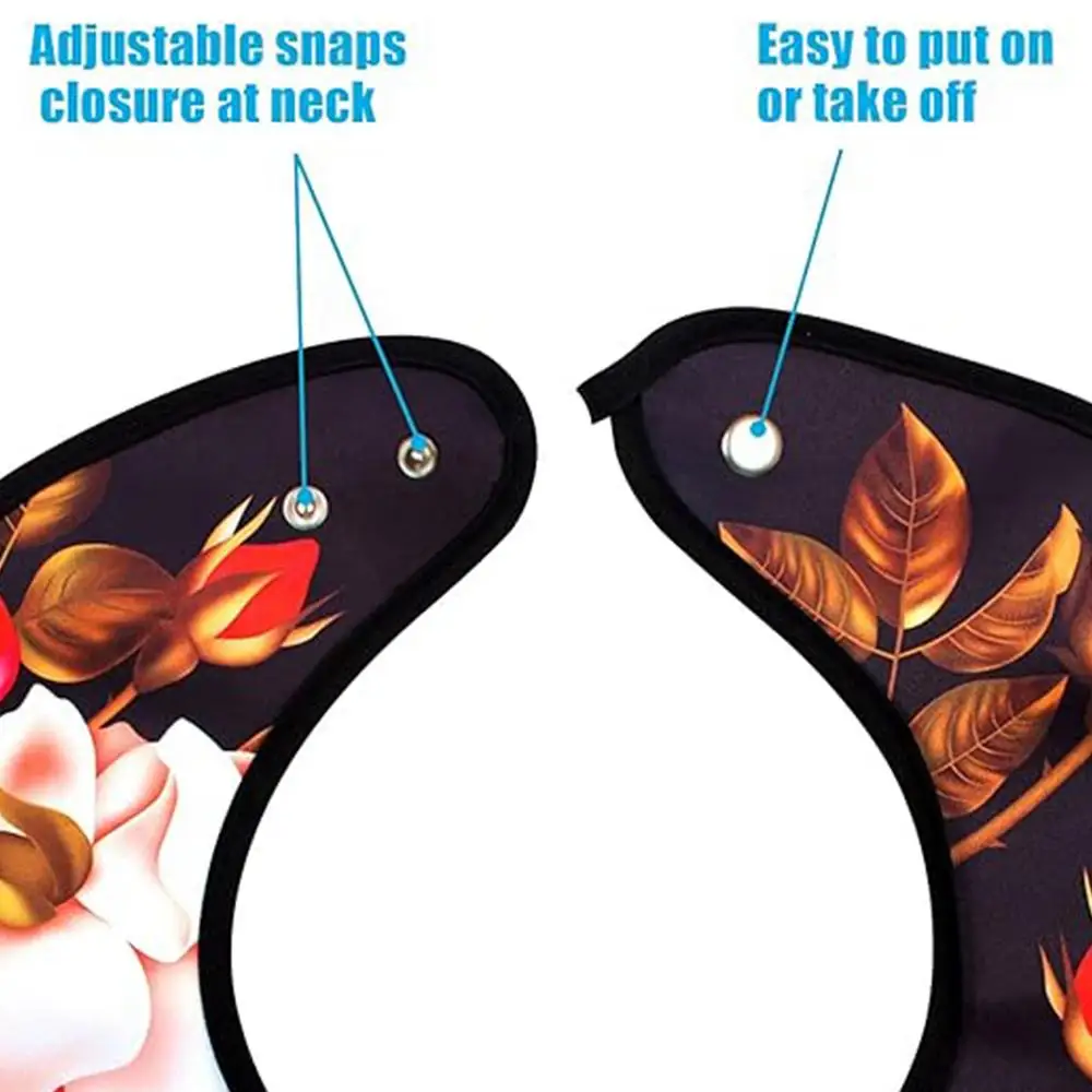 Reuasable Adult Dining Bibs Adjustable Bibs with Crumb Catcher Reusable Clothing Protector Adult Bib for Adult Elderly Disabled