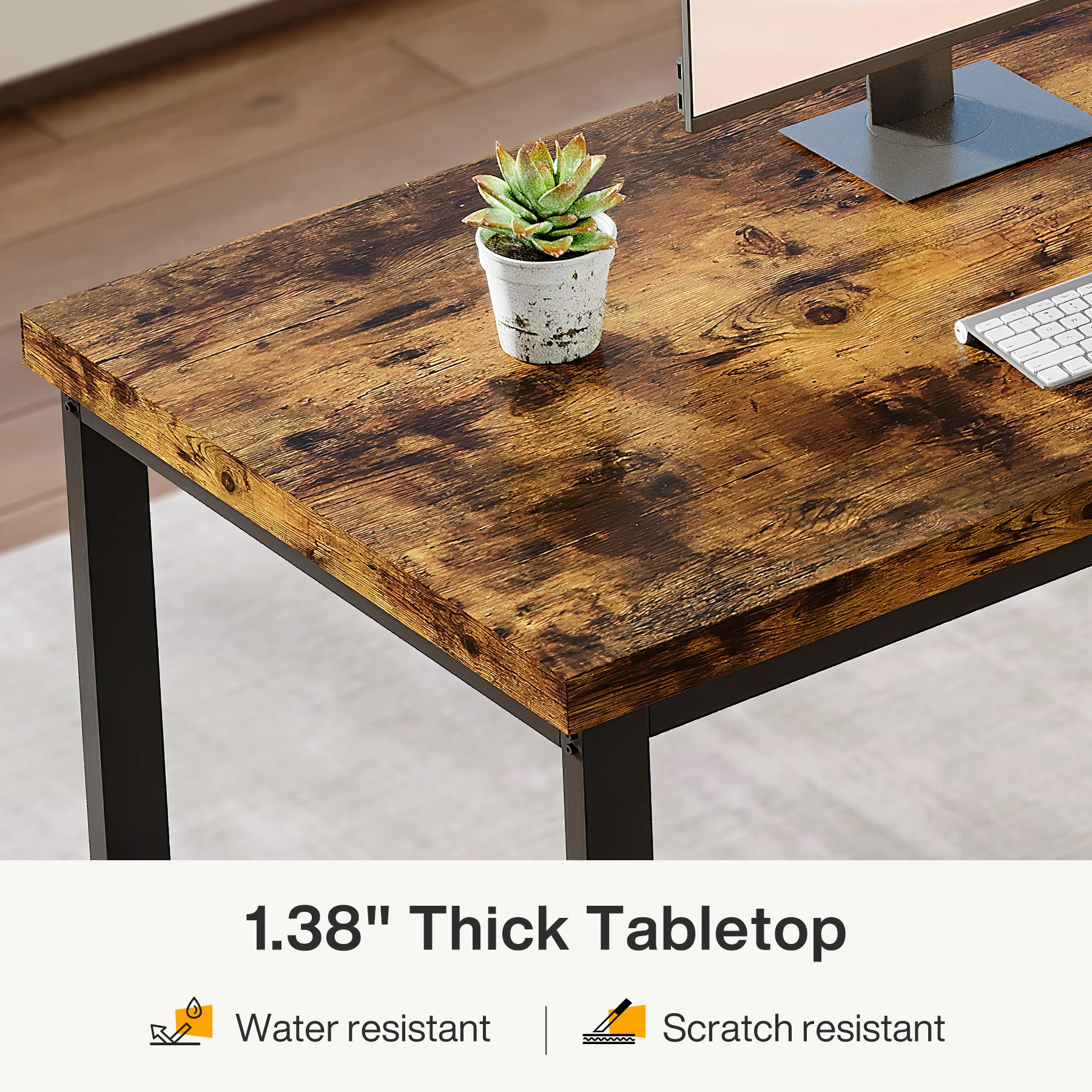 Tribesigns 78.7 inch Double Computer Desk, Extra Long 2 Person Desk Workstation, Large Office Desk Study Writing Table