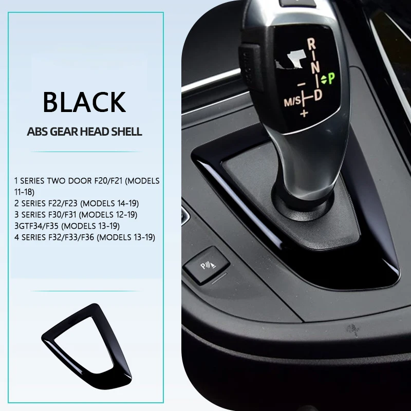 Carbon Fiber Style ABS Center Console Shifter Base Plate, For BMW F21 F20 F22 F23 F30 F31 F32 F34 F33 F35 F36