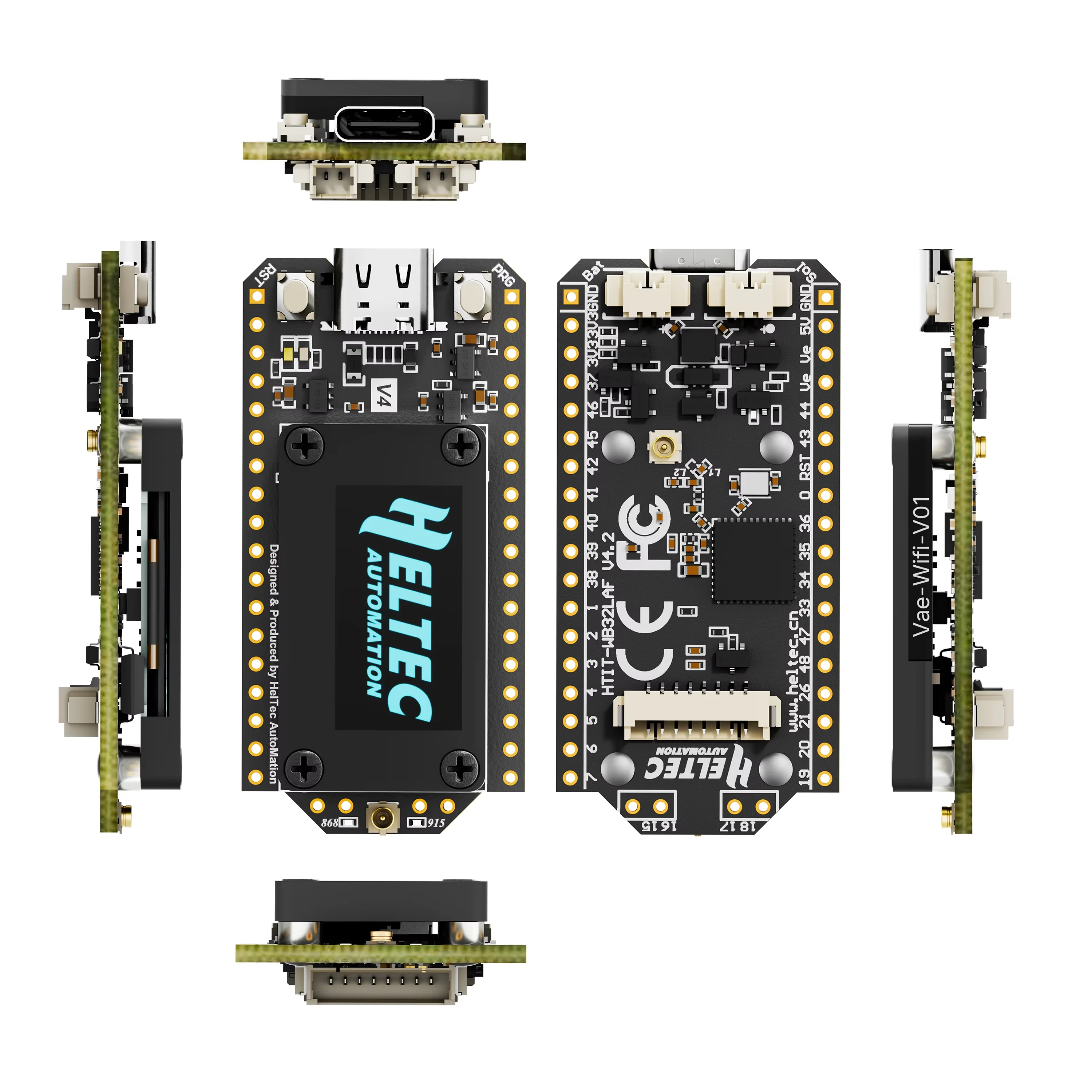Heltec V4 LoRa 32 with Classic Case ESP32-S3 28dBm High Power Meshtastic Meshcore Node 868MHz 915MHz SX1262 Starter Kit