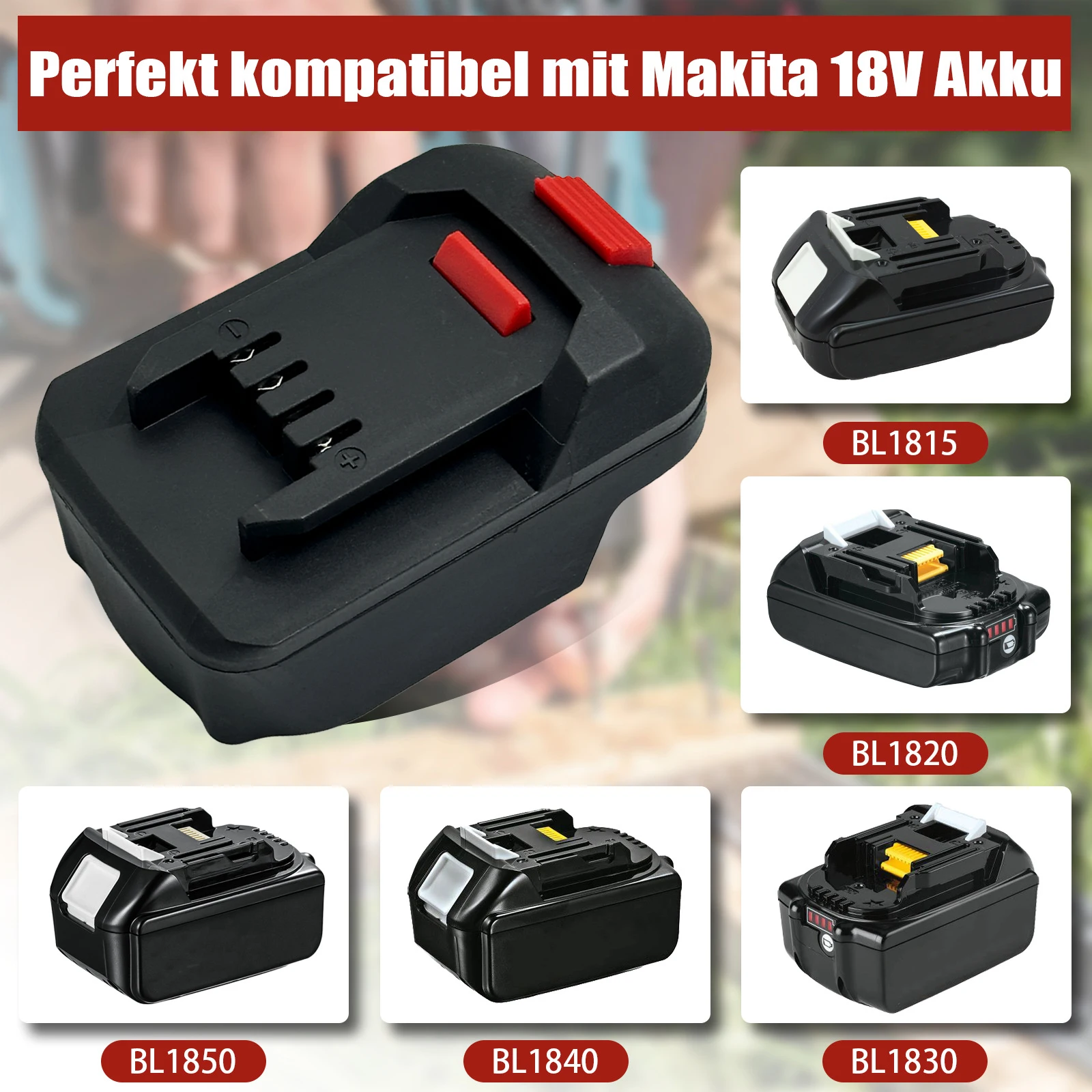 Electric Power Tool Adapter Converter for Makita to for Lidl Parkside X20V Li-ion Battery Adapter for Power Tool(No battery)