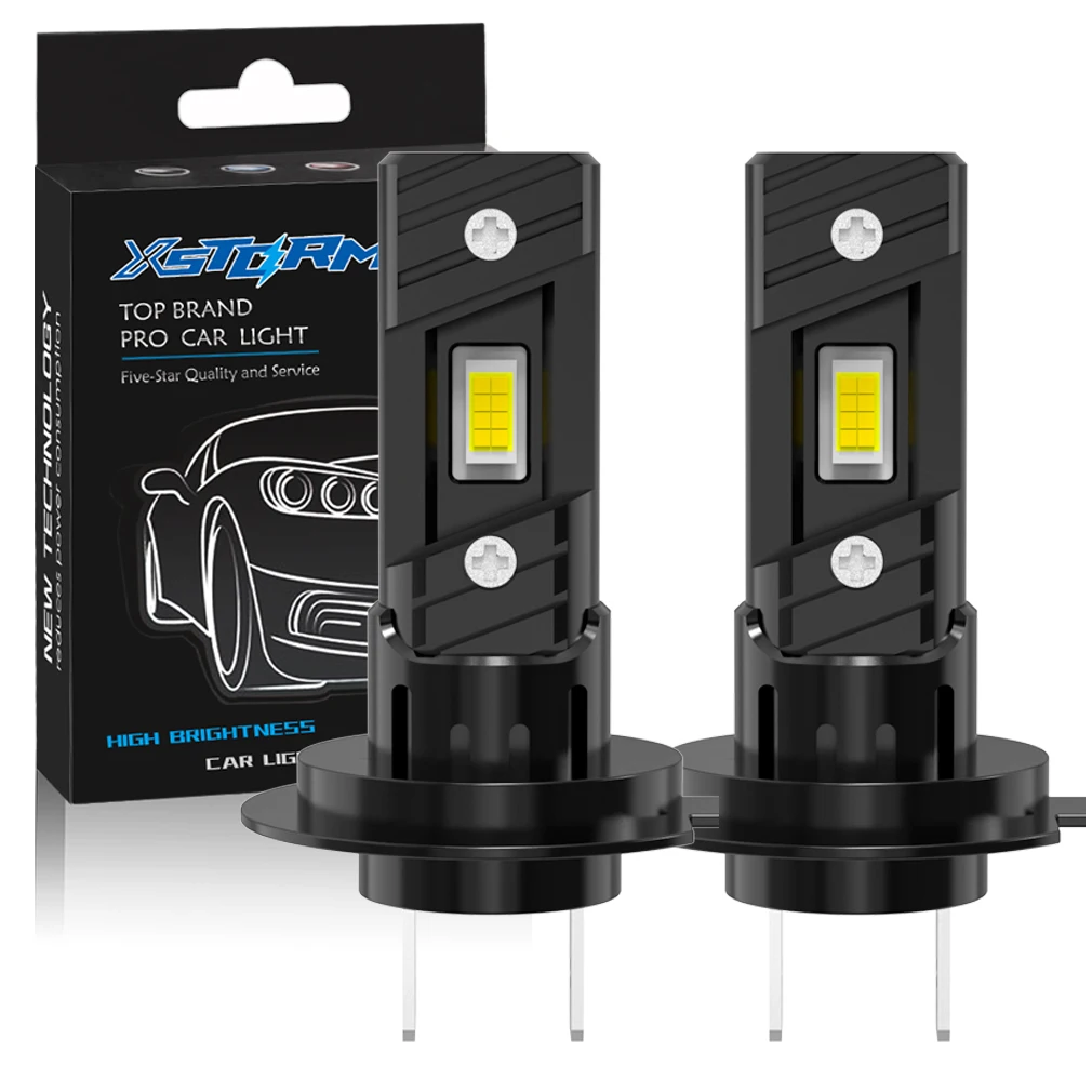 XSTORM H1 H4 H7 LED Headlight Bulb Canbus No Error 6000K 7535 CSP for Car Headlamp Auto Diode Lamps Turbo Led 12V Automobile