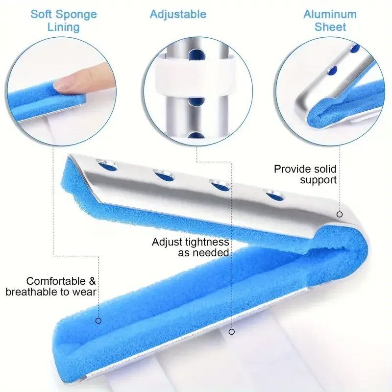 Finger Splint 1-3PCS Finger Support Brace Stabilizer for Straightening Knuckle Immobilization Blue For Broken Fingers