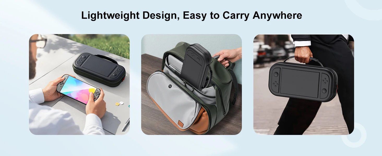 Switch 2 Large Capacity Carrying Case for Switch 2 (2025), Portable PU Hard Travel Case with Pockets for Accessories&Game Cards