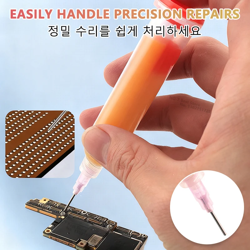RMA-223 Rosin Soldering Flux 10cc, High Viscosity, Low Smoke, Residue Free, for Computer Chip PCB BGA PGA Phone Repair Tools