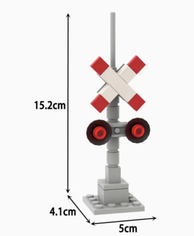 Urban Traffic Signs Street Speed Limit Warnings Assembly Parts MOC Street Lights Traffic Lights Building Blocks Educational Toys