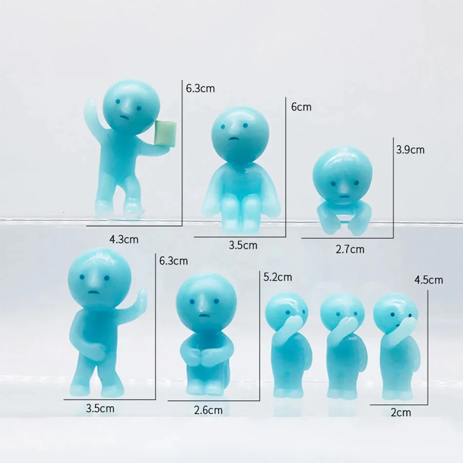Mini Figure Cute Noctilucent Doll Cartoon Toy Desktop Ornament Mystery Surprise Gifts