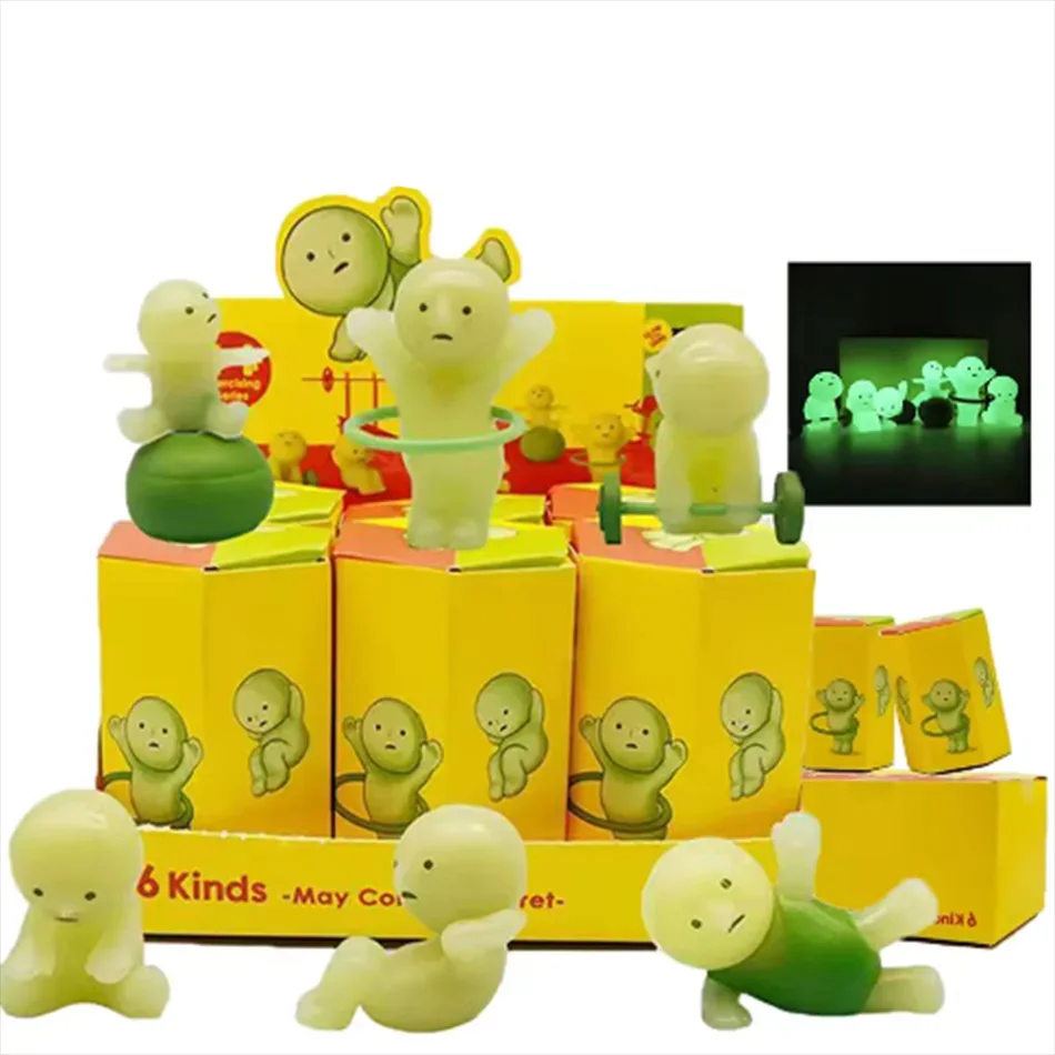 Mini Figure Cute Noctilucent Doll Cartoon Toy Desktop Ornament Mystery Surprise Gifts