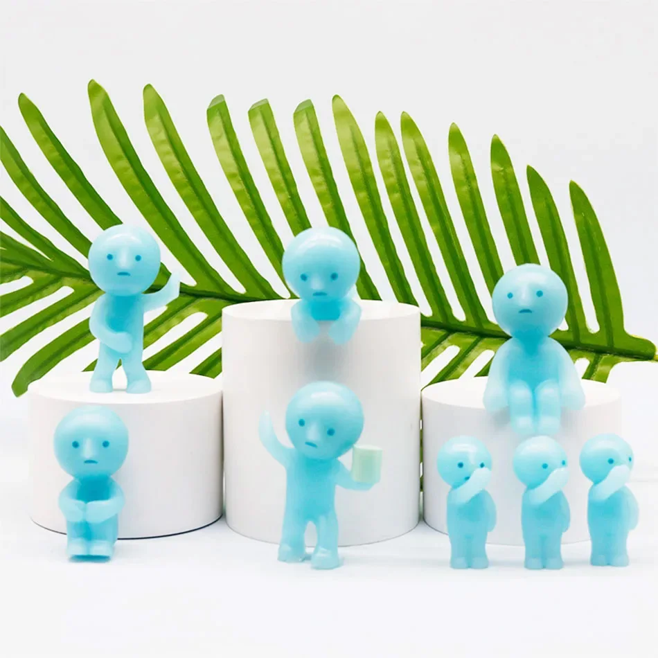 Mini Figure Cute Noctilucent Doll Cartoon Toy Desktop Ornament Mystery Surprise Gifts
