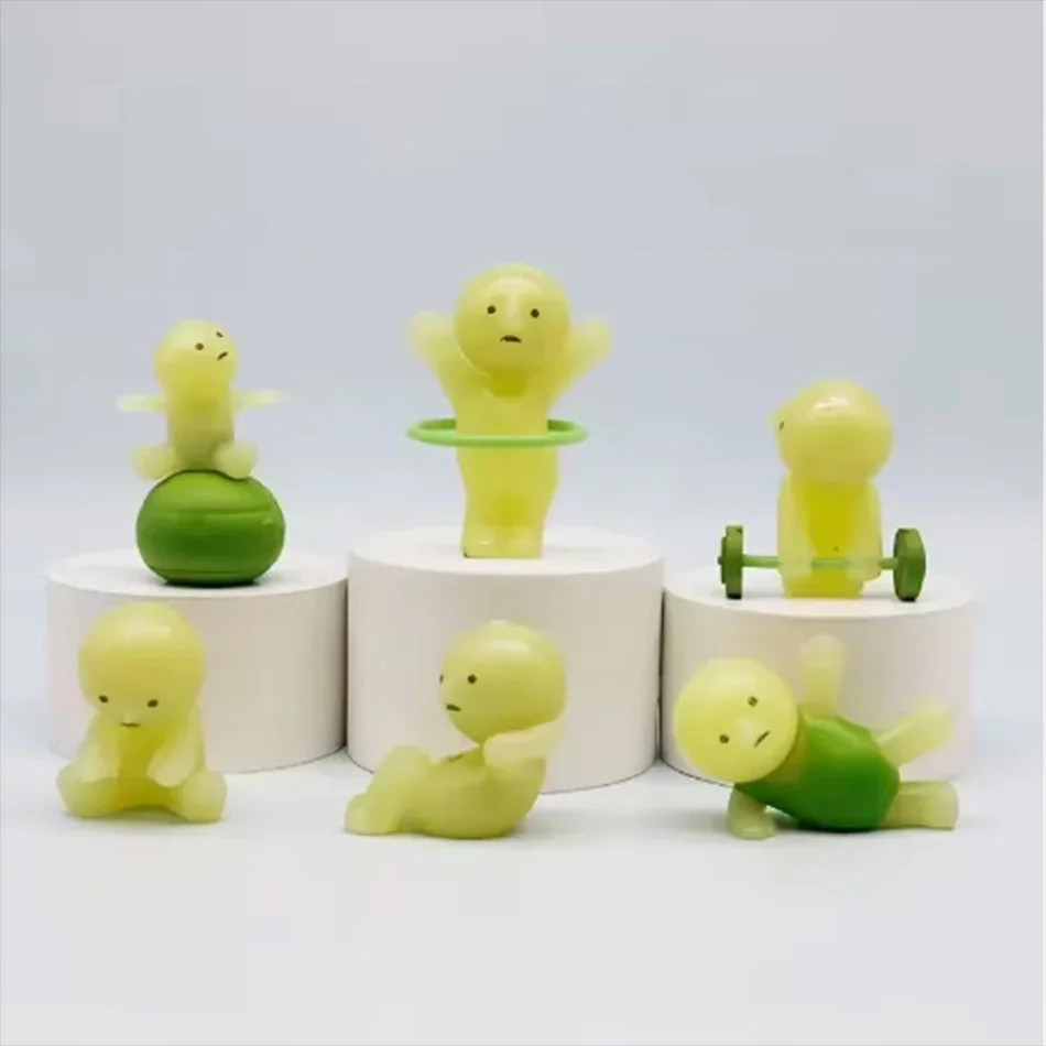 Mini Figure Cute Noctilucent Doll Cartoon Toy Desktop Ornament Mystery Surprise Gifts