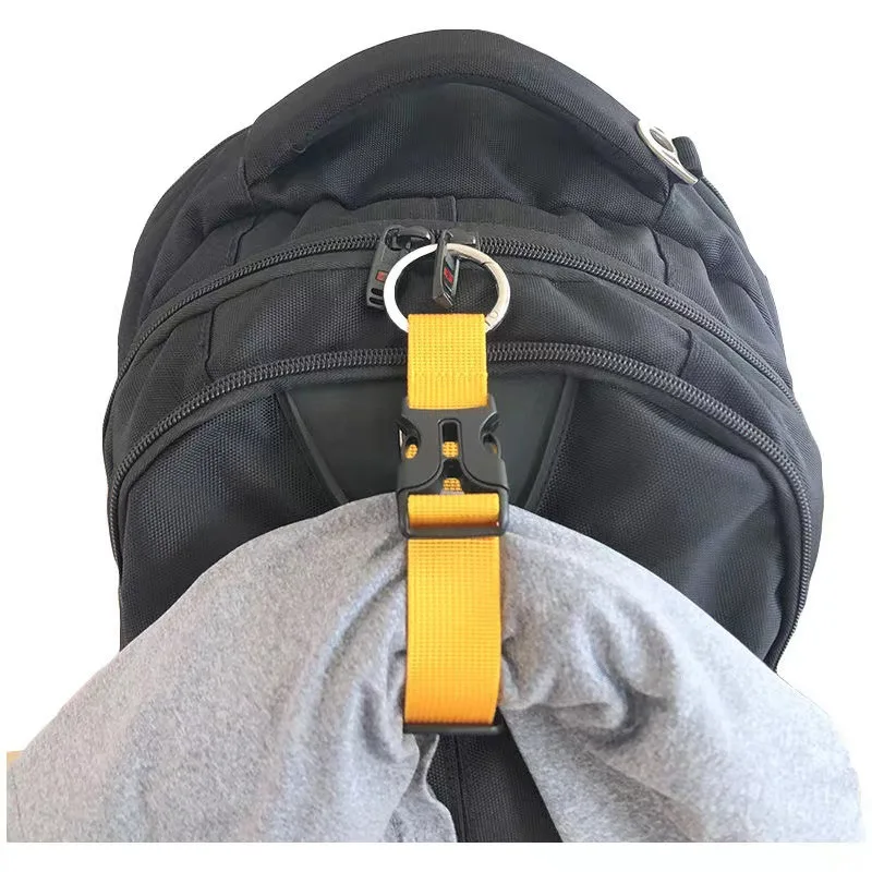 Luggage Accessories Adjustable Backbin Belt Buckle Luggage Band Backpack Nylon Hanging Buckle Hook Hanging Buckle