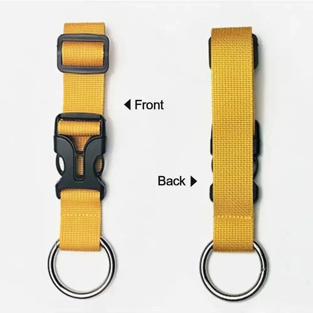 Luggage Accessories Adjustable Backbin Belt Buckle Luggage Band Backpack Nylon Hanging Buckle Hook Hanging Buckle