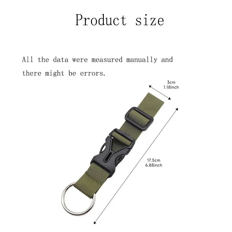 Luggage Accessories Adjustable Backbin Belt Buckle Luggage Band Backpack Nylon Hanging Buckle Hook Hanging Buckle