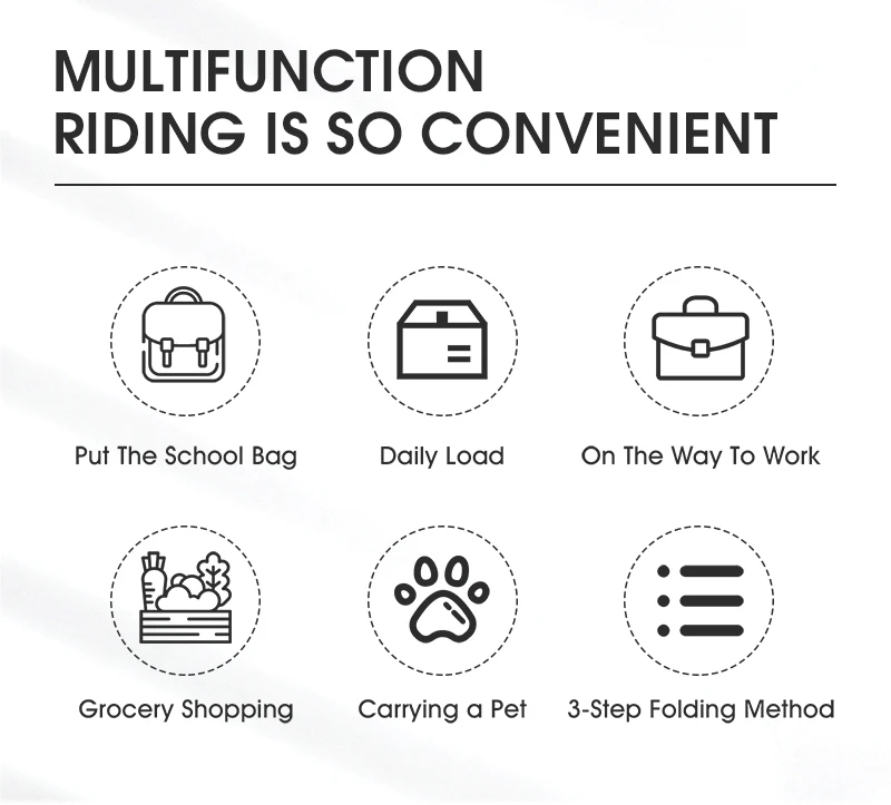 WEST BIKING Foldable Bicycle Basket Portable MTB Road Bike Handlebar Front Storage Rack Multifunctional Cycling Accessories