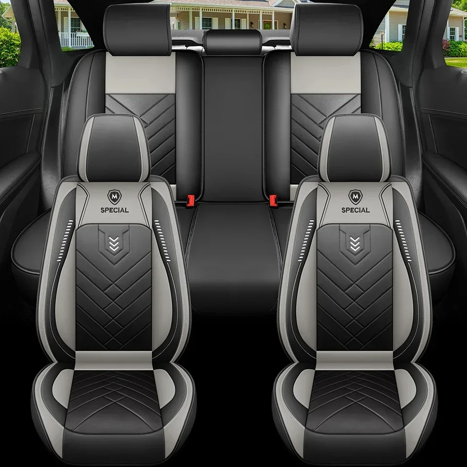 1pcs All inclusive seat cover full leather car seat cushion Driver's seat cover or passenger seat cover all season universal pad