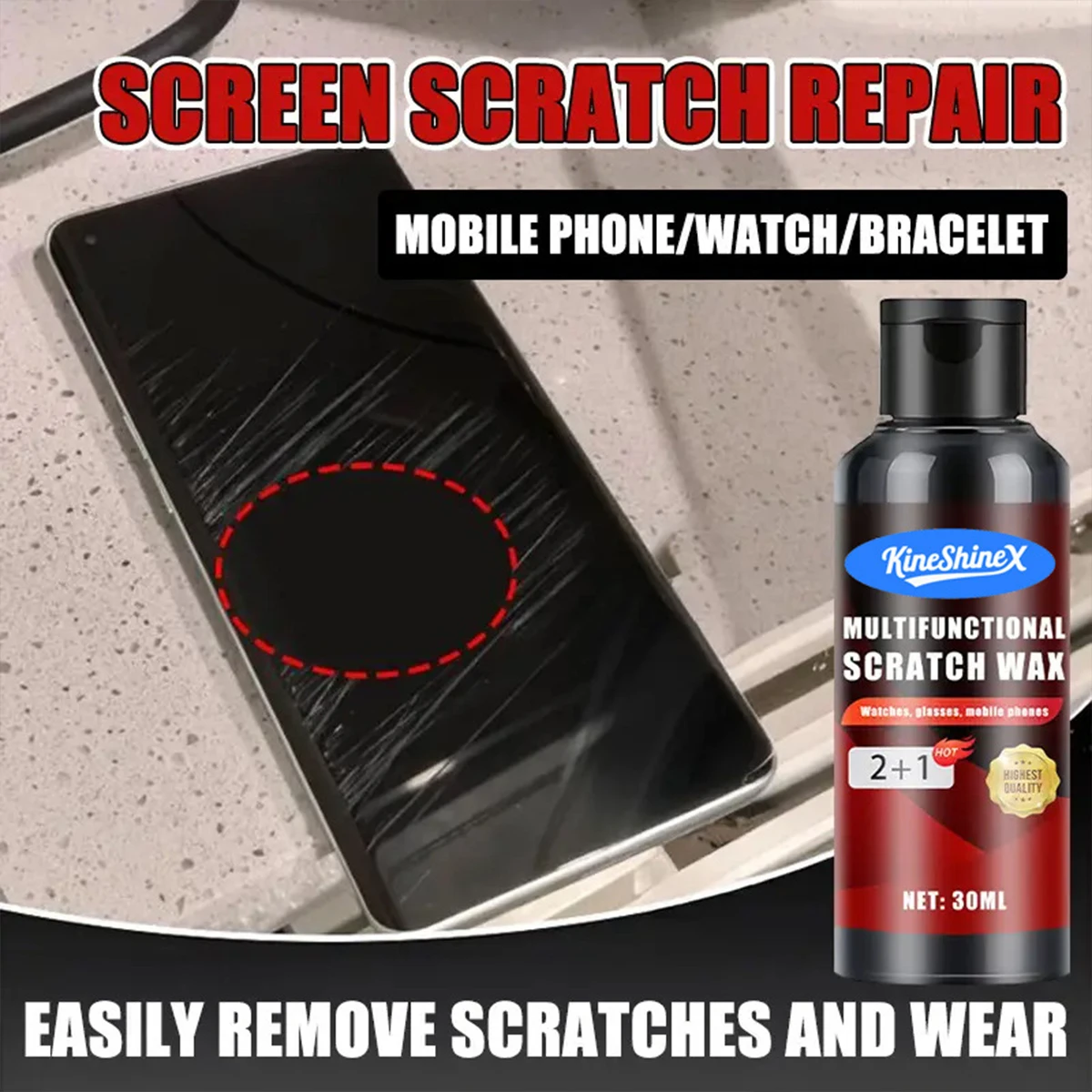 Multi Functional Scratch Repair Paste Mobile Phone Screens Polishing Watche Screen Lens Frames Scratch Jewelry Ring Maintenance