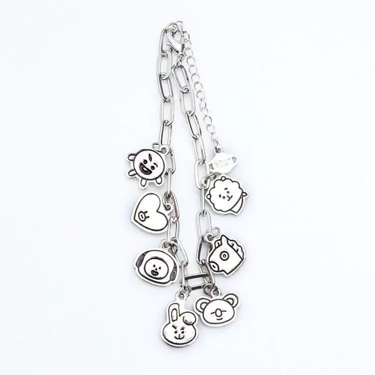 Popular Anime BT21 Cartoon Couple 26Cm Simple Fashion Men's and Women's Accessories Fans Collect