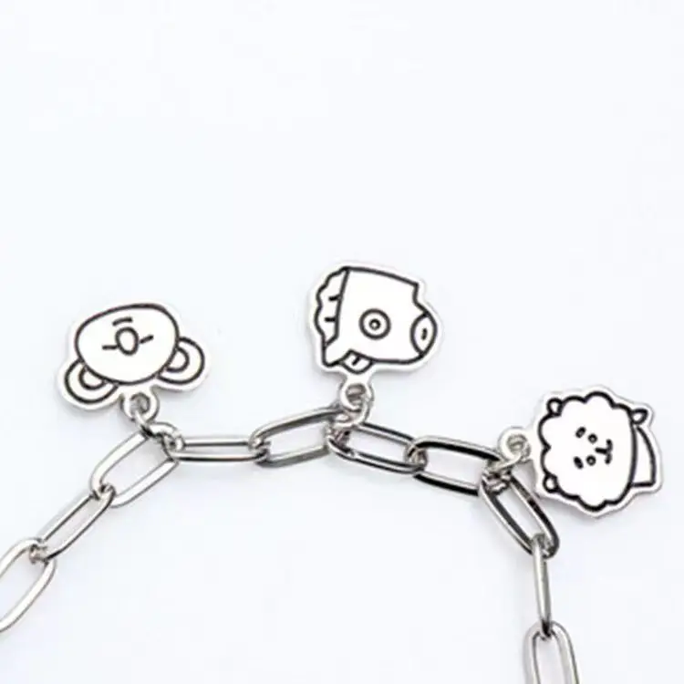 Popular Anime BT21 Cartoon Couple 26Cm Simple Fashion Men's and Women's Accessories Fans Collect