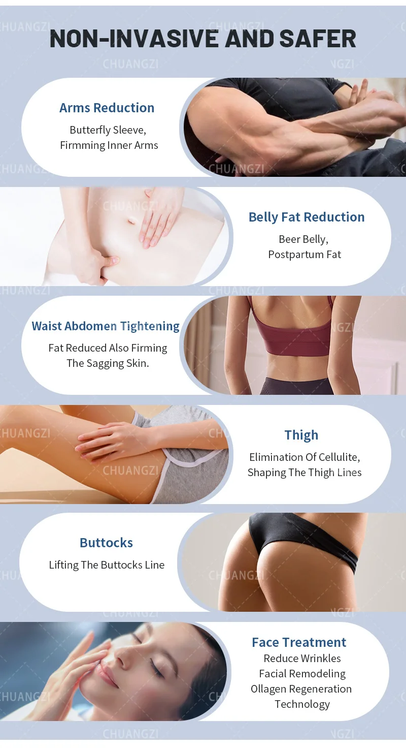 Portable RF Equipment Slimming Machine Ultrasonic Cellulite Wrinkle Removal Face Lift 2 Handles Ultra 360 Fat Reducing Machine