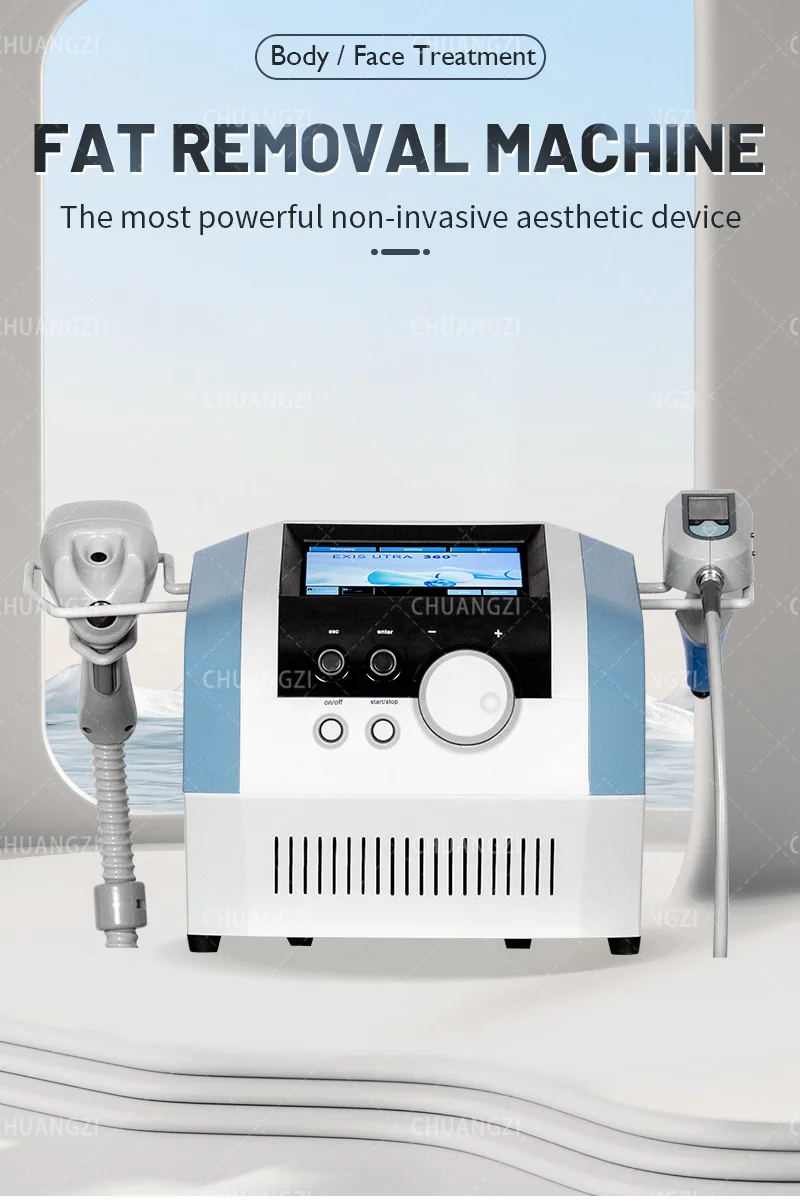 Portable RF Equipment Slimming Machine Ultrasonic Cellulite Wrinkle Removal Face Lift 2 Handles Ultra 360 Fat Reducing Machine