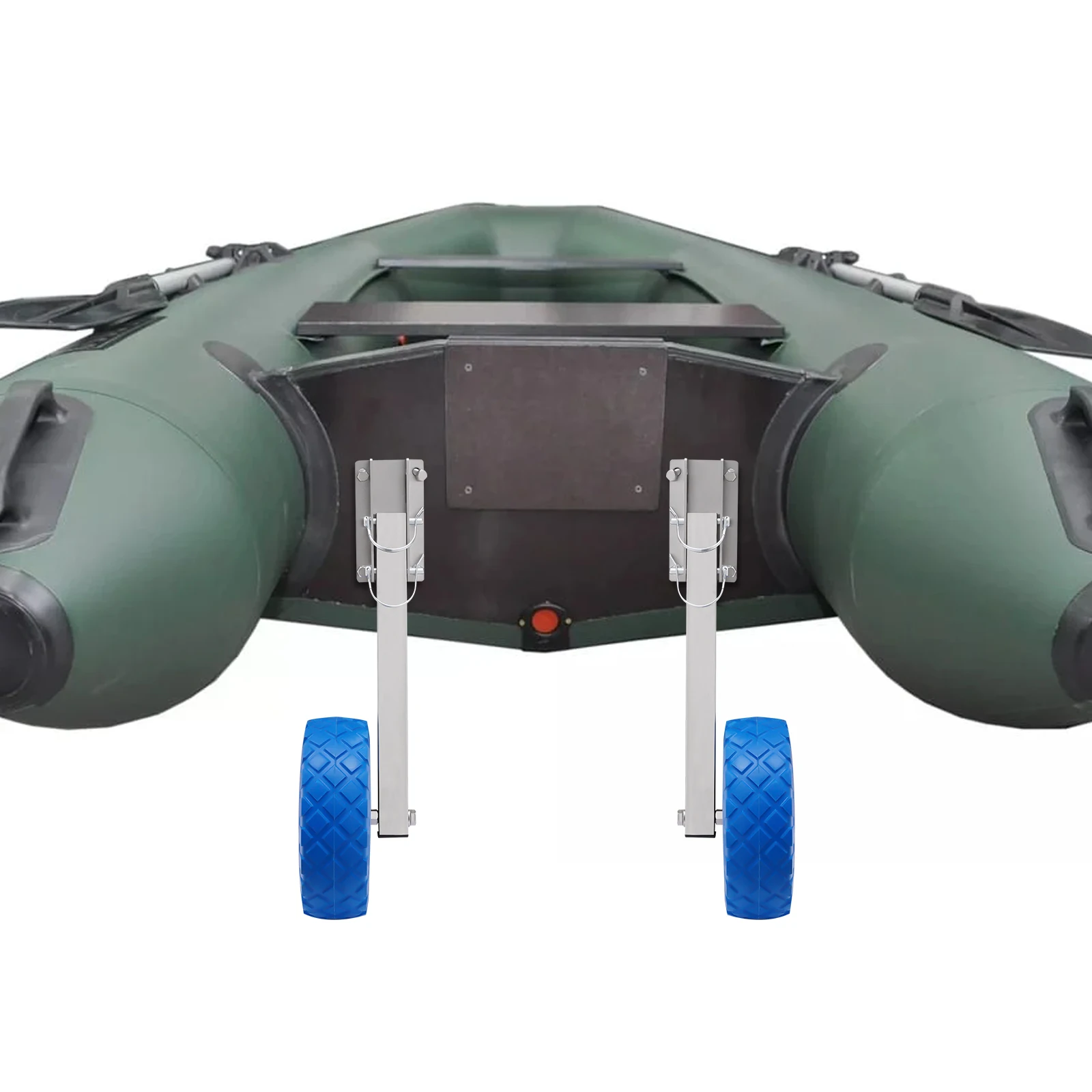 Inflatable Boat Trailer Wheel Set Dolly Boat Trailers Launching Wheels for Inflatable Boat Dinghy Yacht Tender Raft