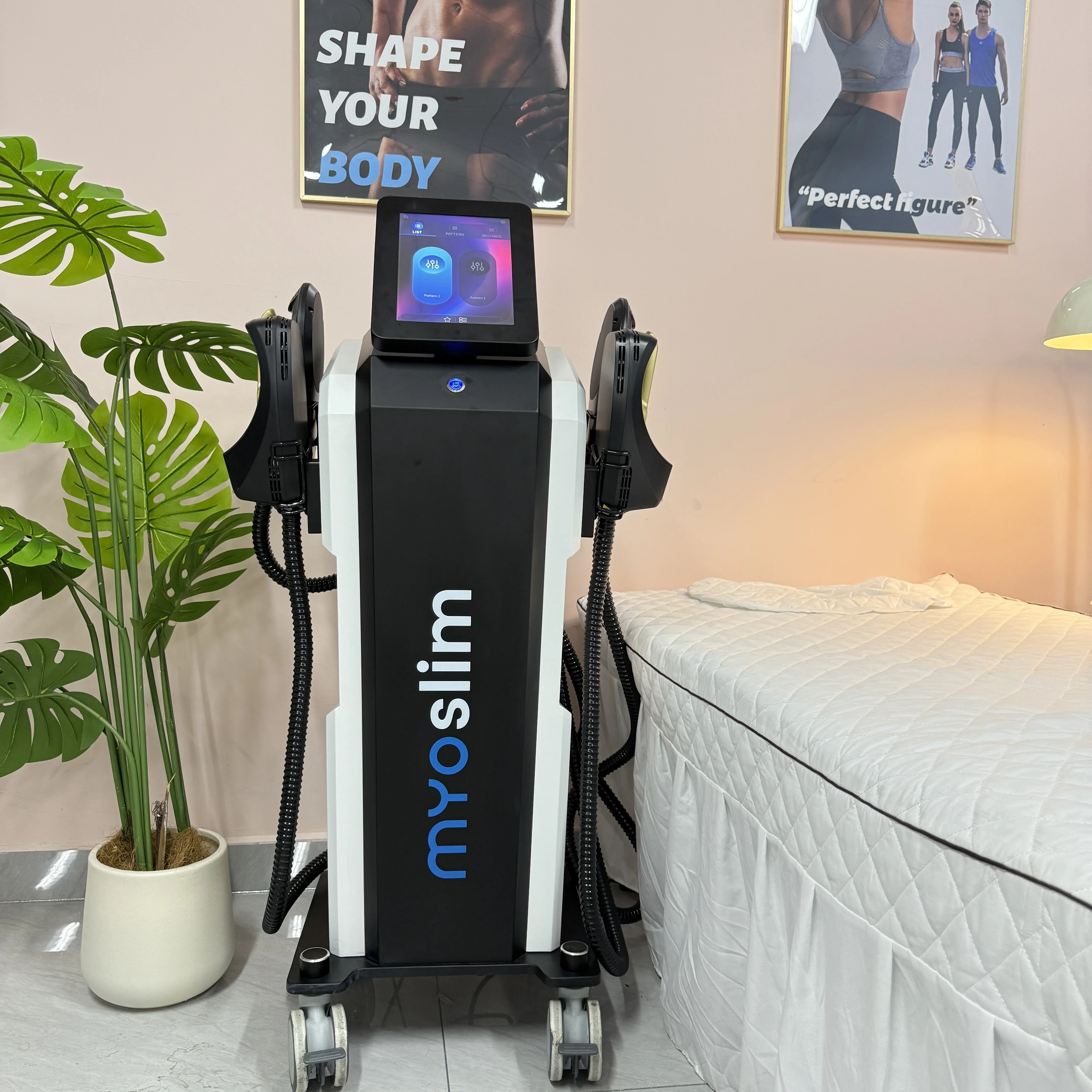 Myoslim 6500W RF Electromagnetic Body Slimming Muscle Stimulate Fat Removal Body Slimming Build Muscle EMS Body Sculpt Machine