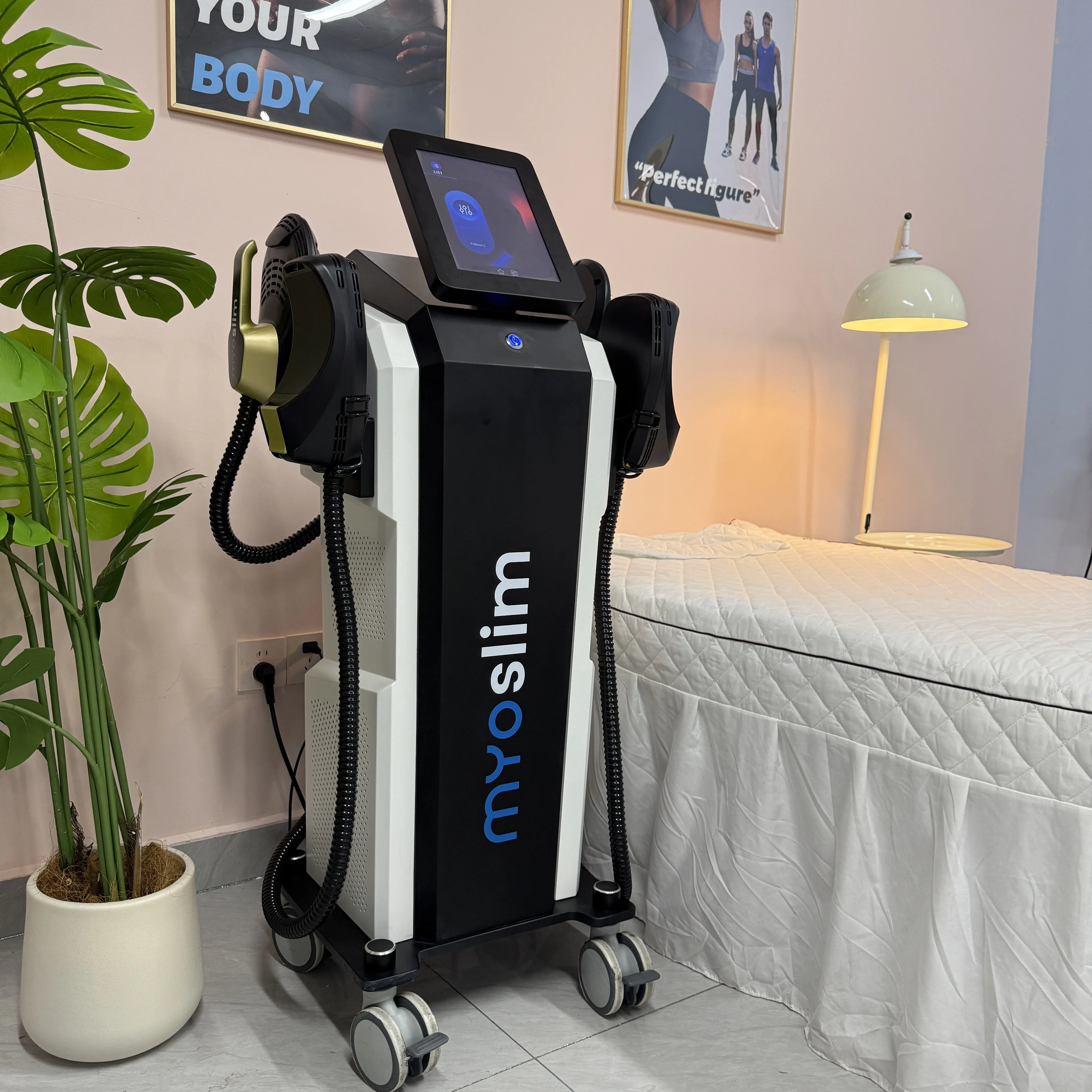 Myoslim 6500W RF Electromagnetic Body Slimming Muscle Stimulate Fat Removal Body Slimming Build Muscle EMS Body Sculpt Machine