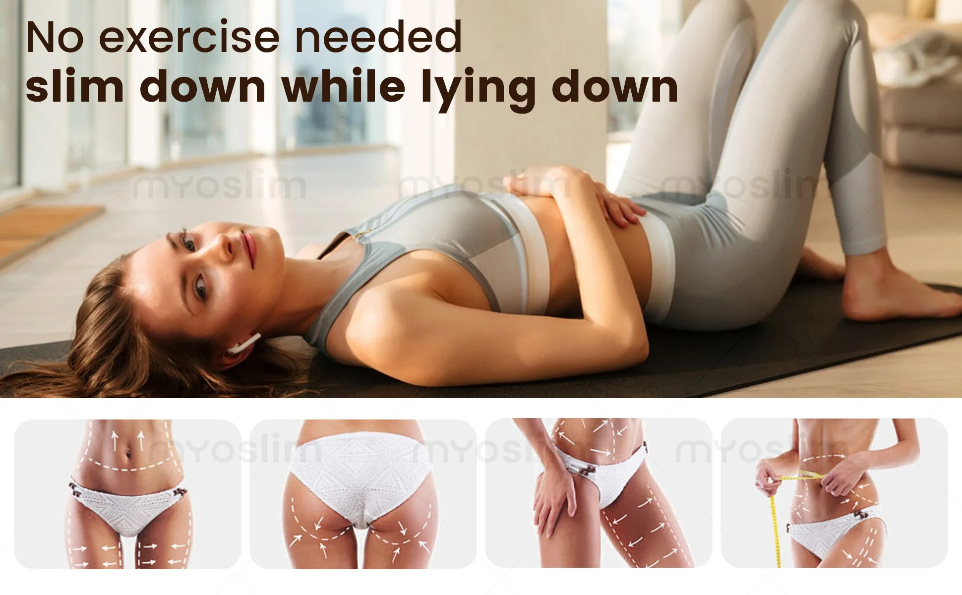 EMS Body Slimming Machine Electrical Muscle Stimulation for Sculpting Fat Burning Weight Control Carving Fitness Equipment
