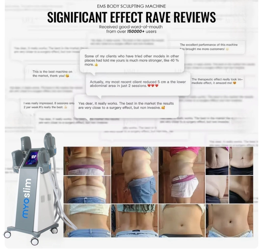 EMS Body Slimming Machine Electrical Muscle Stimulation for Sculpting Fat Burning Weight Control Carving Fitness Equipment