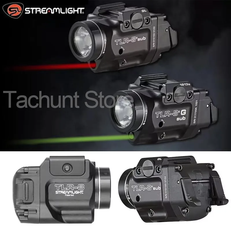 Streamlight TLR 8 TLR 7 TLR 7X TLR 1 HL TLR 4 TLR 3 Tactical Scout Light Hunting Spotlight Torch Flashlight 20mm Rail 500 Lumens