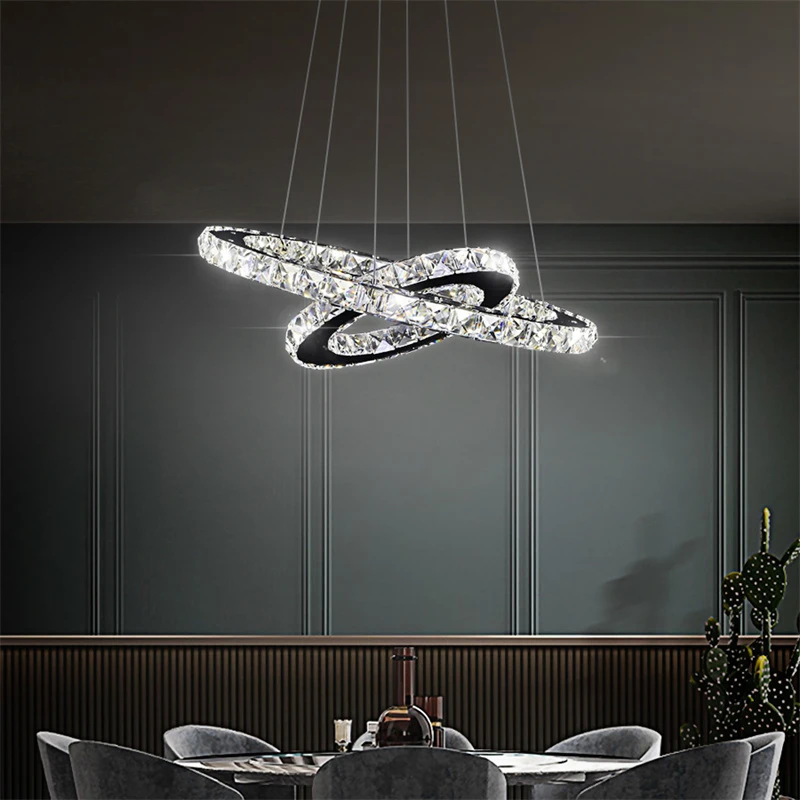 Crystal Pendant Lights Hanging Ceiling Lamps For Dining Room Nordic Modern Chandeliers For Living Room 2021 Indoor Lighting Home
