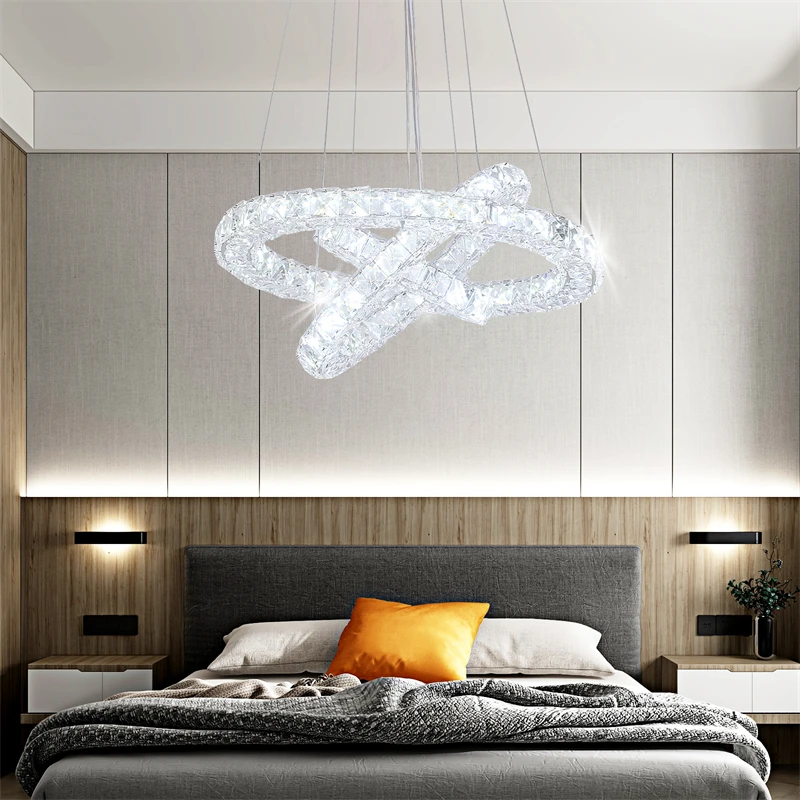 Crystal Pendant Lights Hanging Ceiling Lamps For Dining Room Nordic Modern Chandeliers For Living Room 2021 Indoor Lighting Home