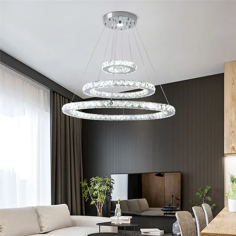 Crystal Pendant Lights Hanging Ceiling Lamps For Dining Room Nordic Modern Chandeliers For Living Room 2021 Indoor Lighting Home