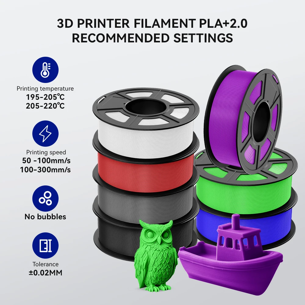 JAYO 10rolls 1.75mm PETG/PLA/PLAPLUS/PLAPLUS2/ABS/PLA Matte/HS-PLA/Silk Filament 3d Printer For 3D Printer&3D Pen DIY