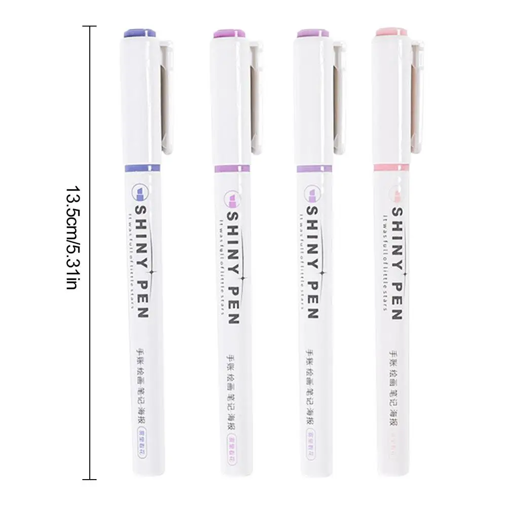 Sparkly Highlighters Versatile Highlighter Sparkly Markers Safe Odorless Cute Safe Markers For Notes Drawings Diaries Calendars