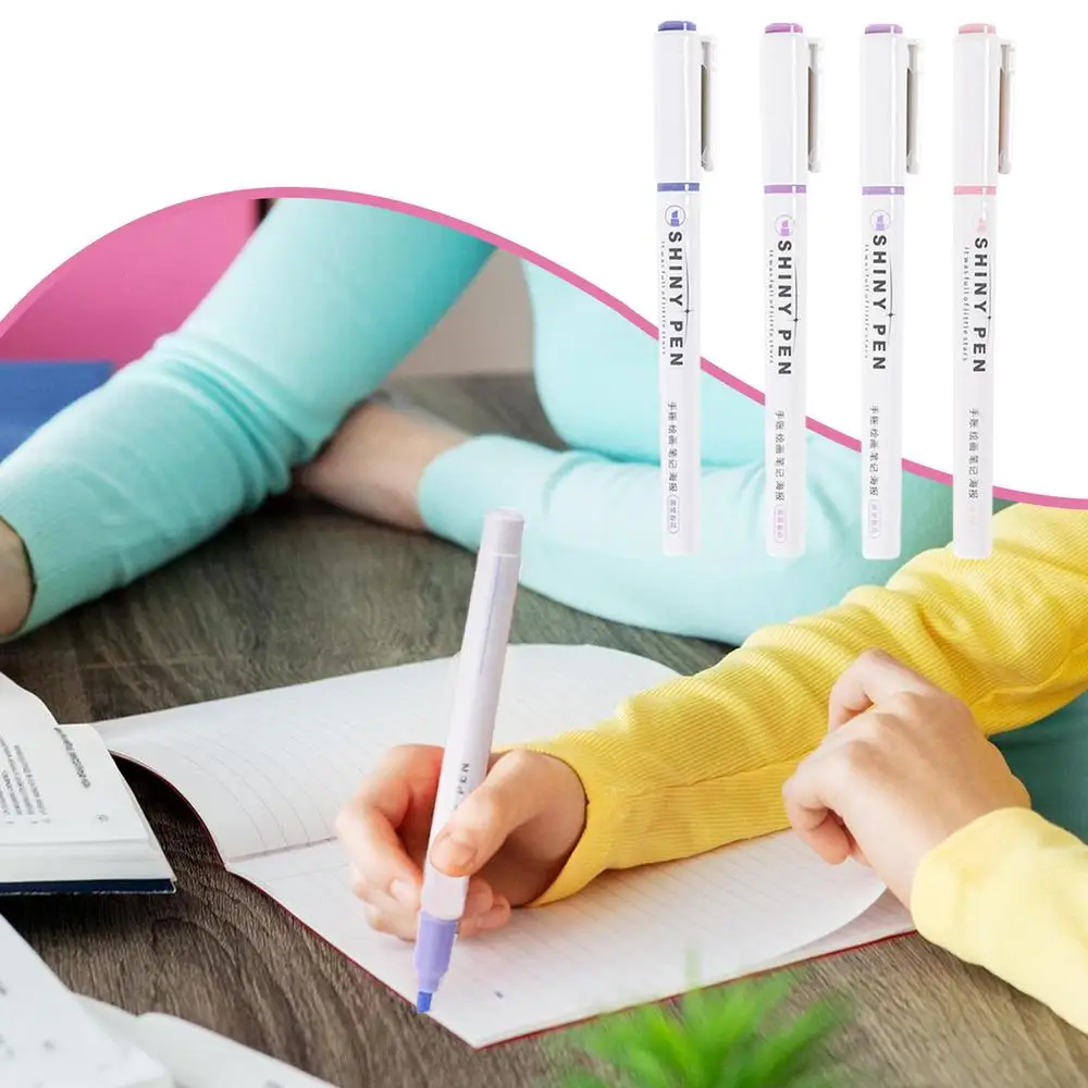 Sparkly Highlighters Versatile Highlighter Sparkly Markers Safe Odorless Cute Safe Markers For Notes Drawings Diaries Calendars
