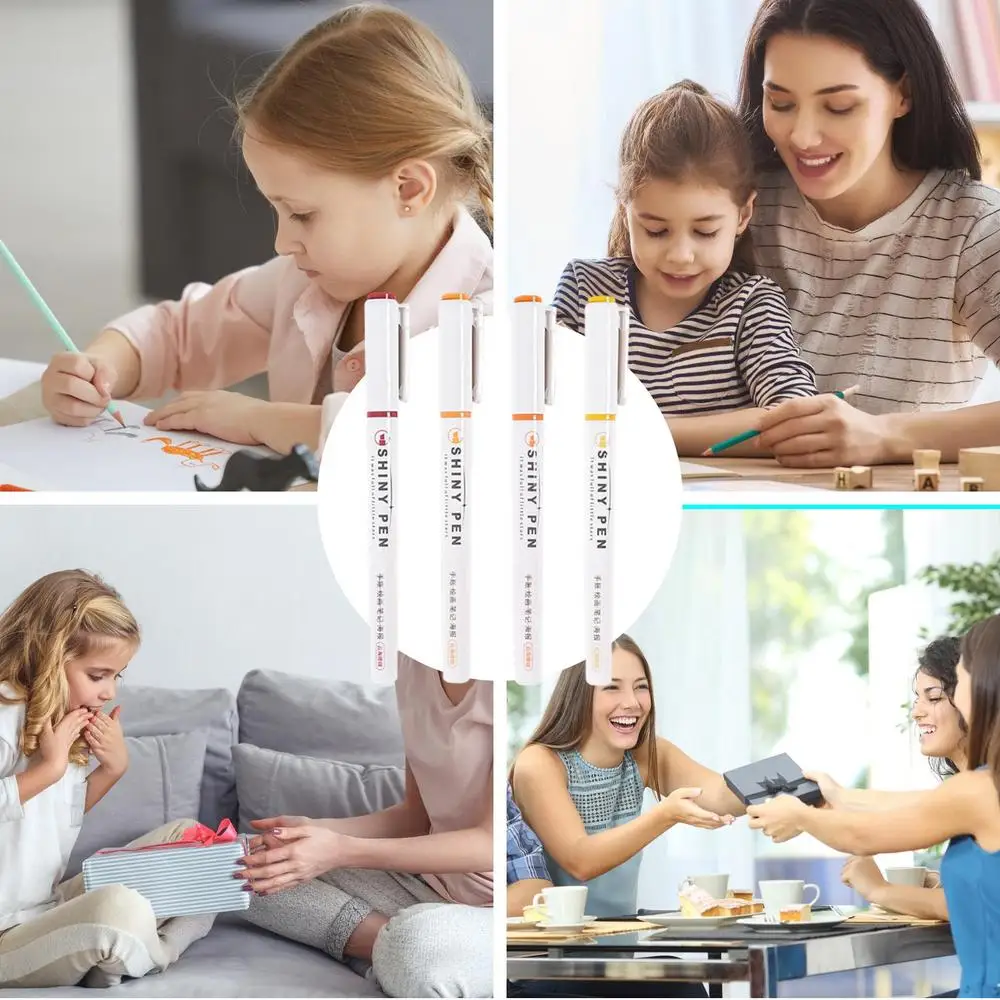 Sparkly Highlighters Versatile Highlighter Sparkly Markers Safe Odorless Cute Safe Markers For Notes Drawings Diaries Calendars
