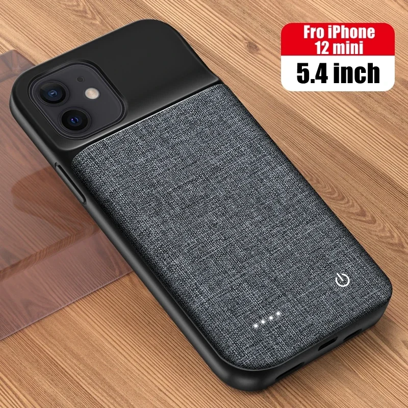 Battery Charger Case For iPhone 11 12 Pro Max 12 Mini Charging Case For iPhone X XR Xs Max 6800mAh external Portable Power Bank