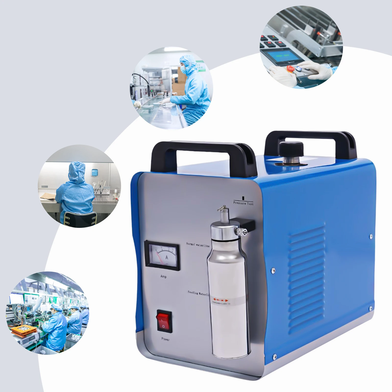 Oxygen Hydrogen Generator 95L/400W or 75L/300W Gas Flame Welder Acrylic Polisher Polishing Machine + 2 Torch Tip &1 Flame Torch