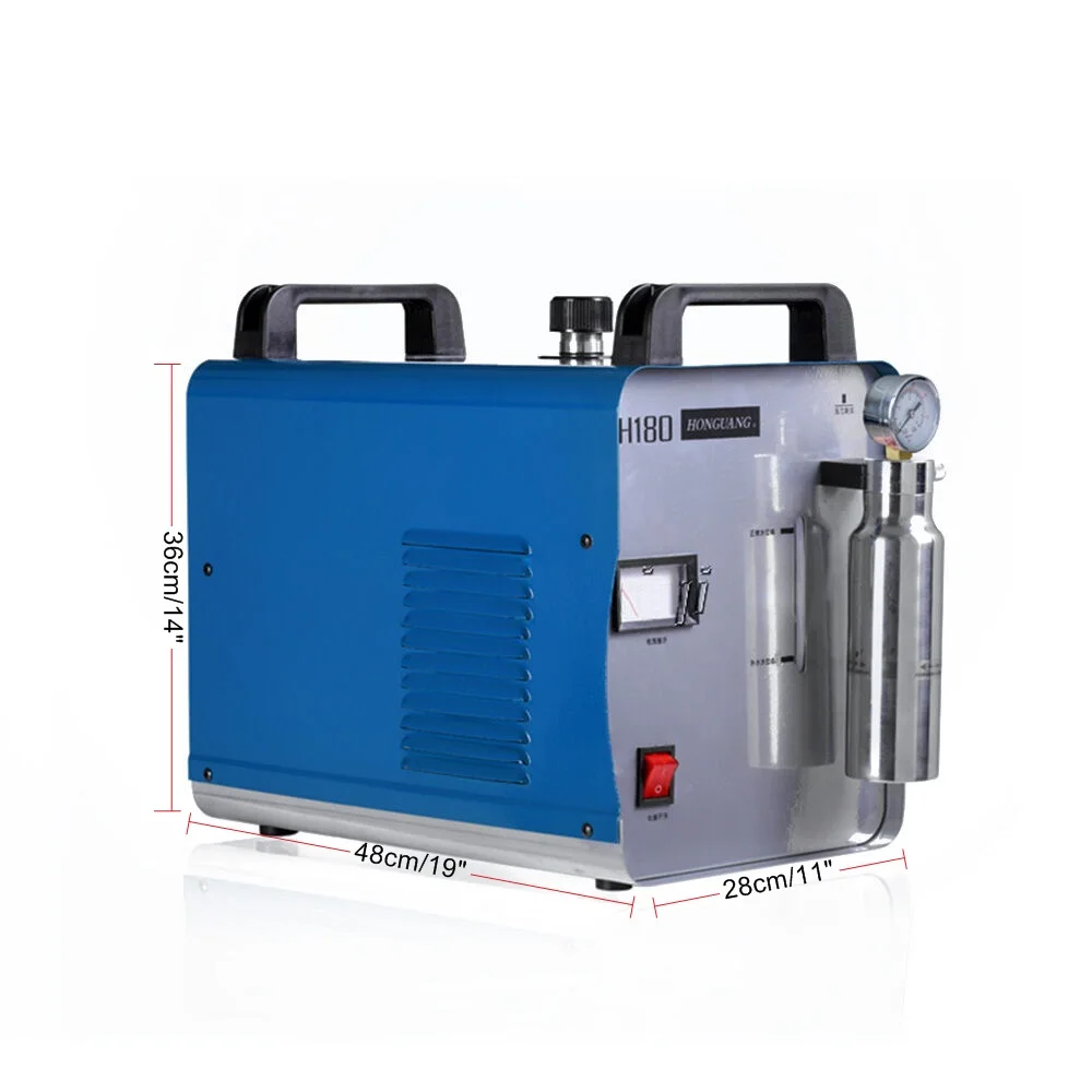 Oxygen Hydrogen Generator 95L/400W or 75L/300W Gas Flame Welder Acrylic Polisher Polishing Machine + 2 Torch Tip &1 Flame Torch