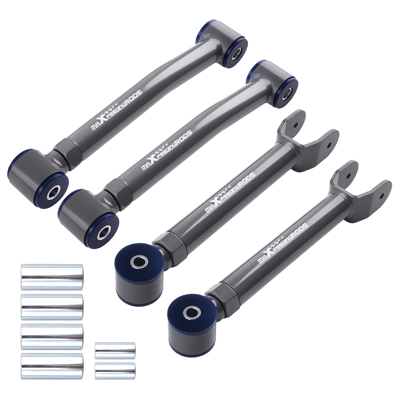 4x Front Upper Lower Adjustable Control Arms For Jeep Wrangler TJ 1997-2006 0-8"