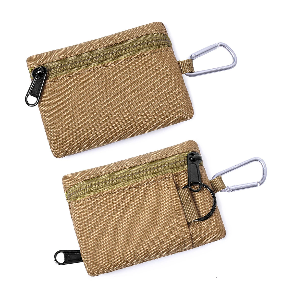 Mini Coin Purse Key Pouch, Casual Style Nylon Zipper Sports Storage Bag, Polyester Material, Small Hanging Card Holder