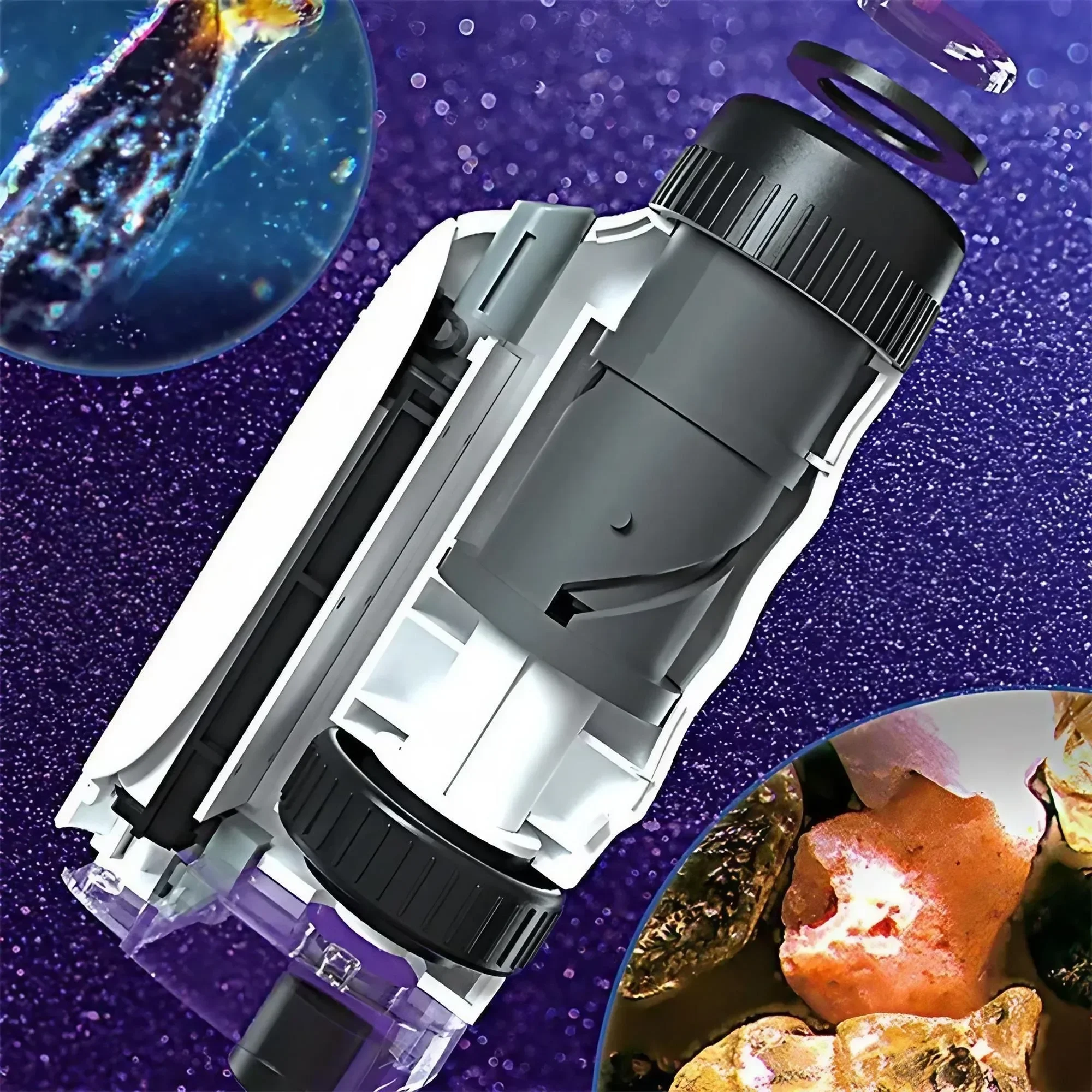 Portable Handheld Microscope 60X to 100X Magnification for Scientific Observation Perfect for Experiments and Field Research