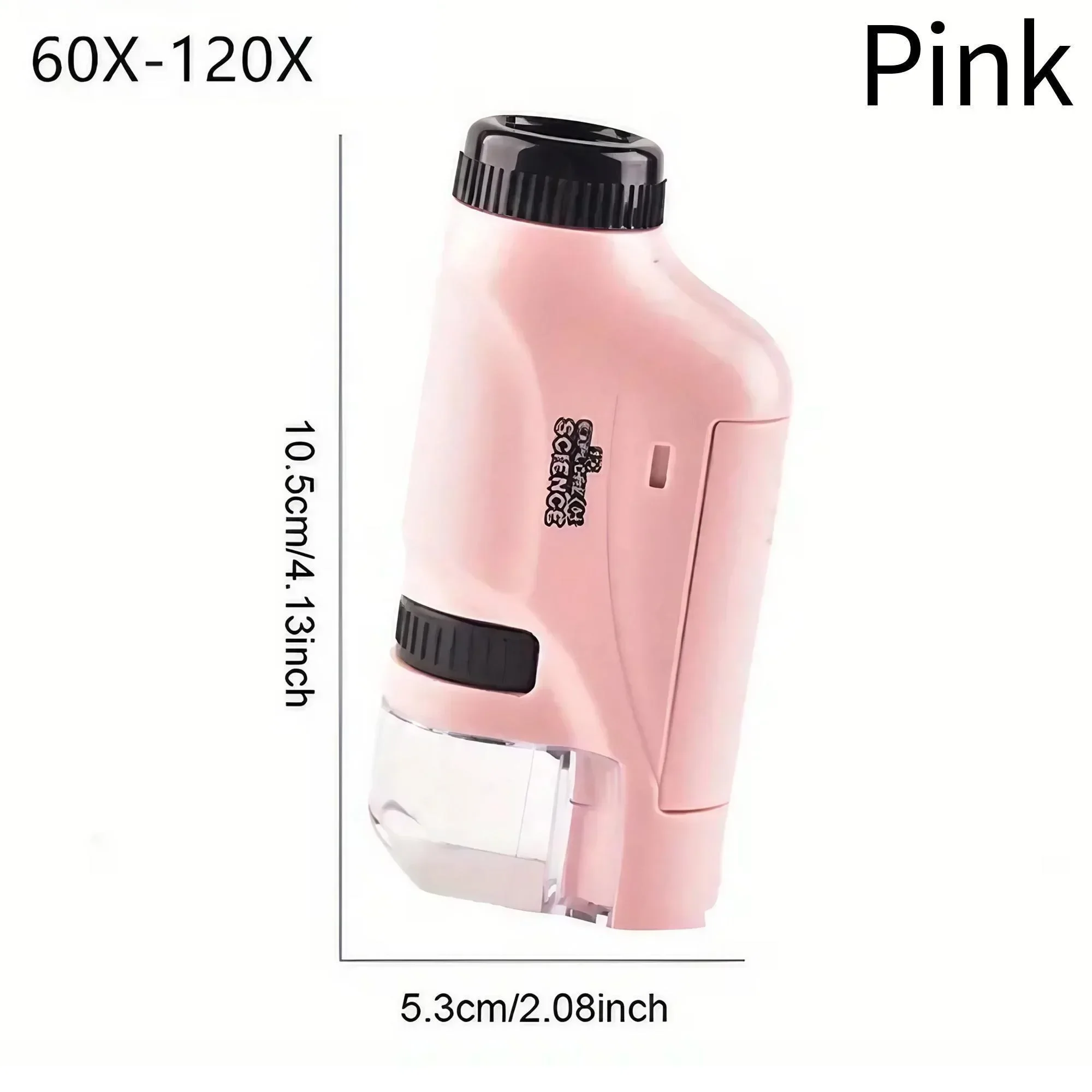 Portable Handheld Microscope 60X to 100X Magnification for Scientific Observation Perfect for Experiments and Field Research
