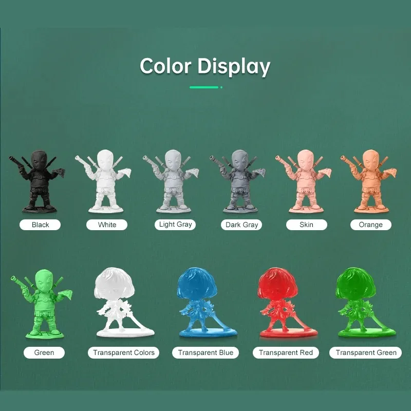 SUNLU 1KG Standard/Plant-Based Resin 395-405nm UV Photopolymer Resin Fast Curing 3D Resin for LCD DLP SLA Resin 3D Printers