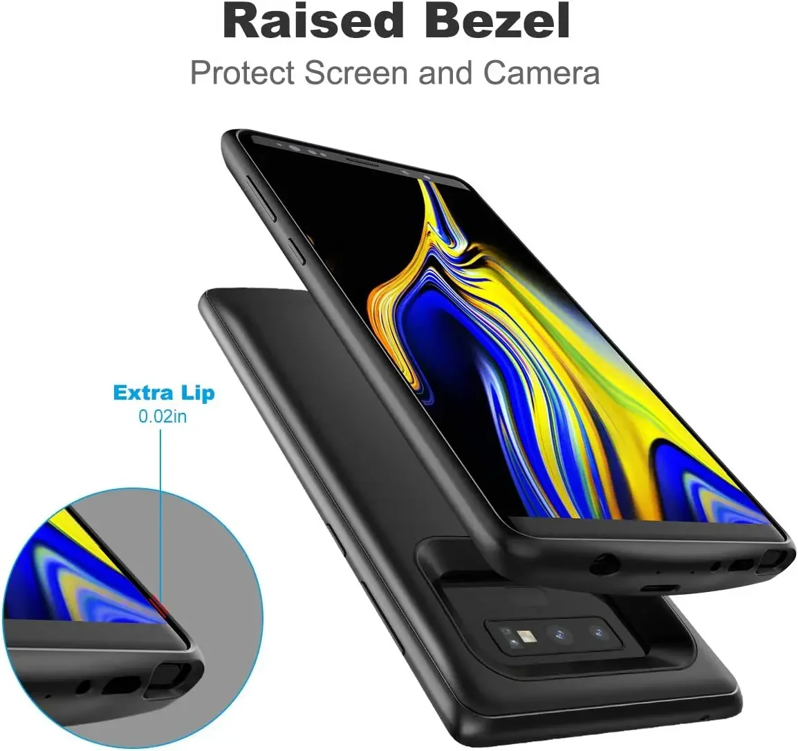 6500mAh Battery Charger Case for Samsung Galaxy Note 9 Wireless Charging Power Bank Cover Spare Battery Case