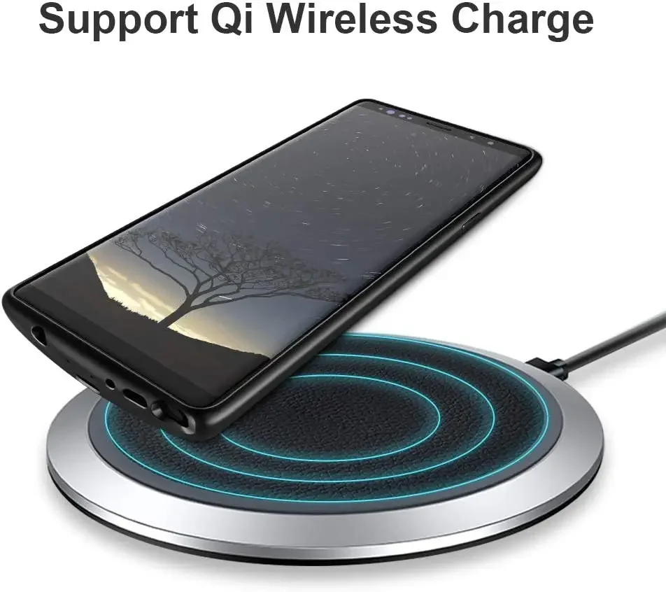 6500mAh Battery Charger Case for Samsung Galaxy Note 9 Wireless Charging Power Bank Cover Spare Battery Case
