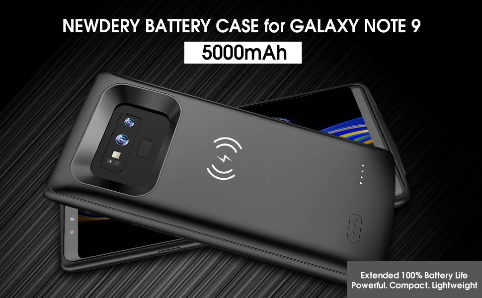 6500mAh Battery Charger Case for Samsung Galaxy Note 9 Wireless Charging Power Bank Cover Spare Battery Case