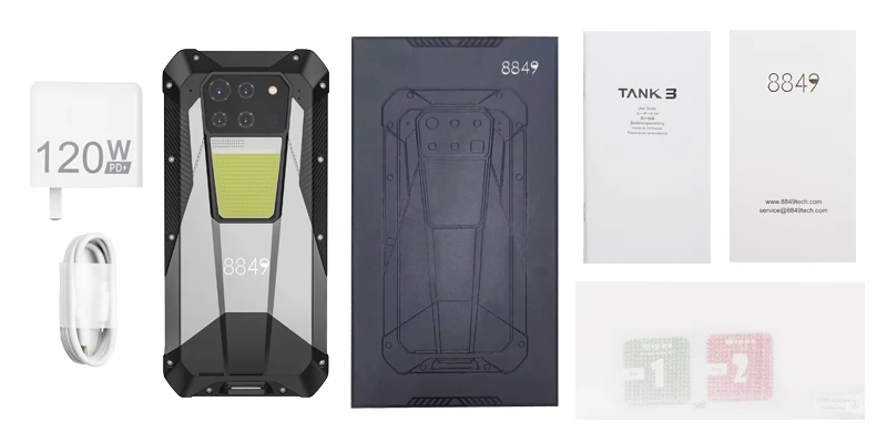 8849 Tank 3 Rugged 32GB 512GB 23800mAh Android14 120W Charger Dimensity 8200 5G 200MP 120Hz Outdoor Light GPS Dual SIM